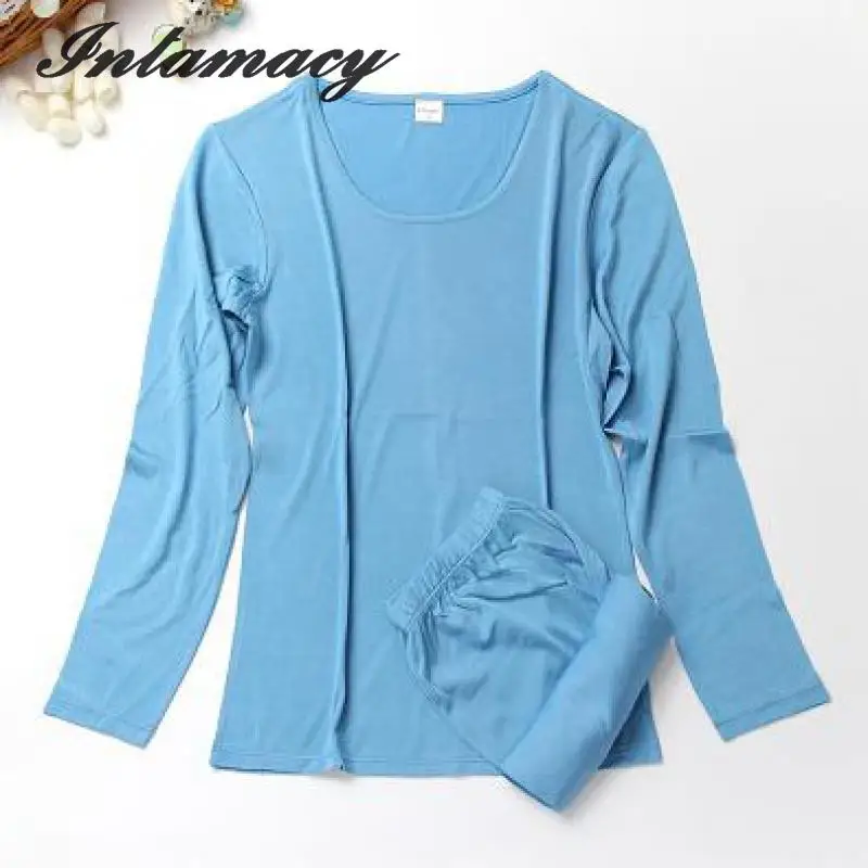 Kuanqiu женское термобелье комплект нижнего белья тонкий с длинным рукавом теплый