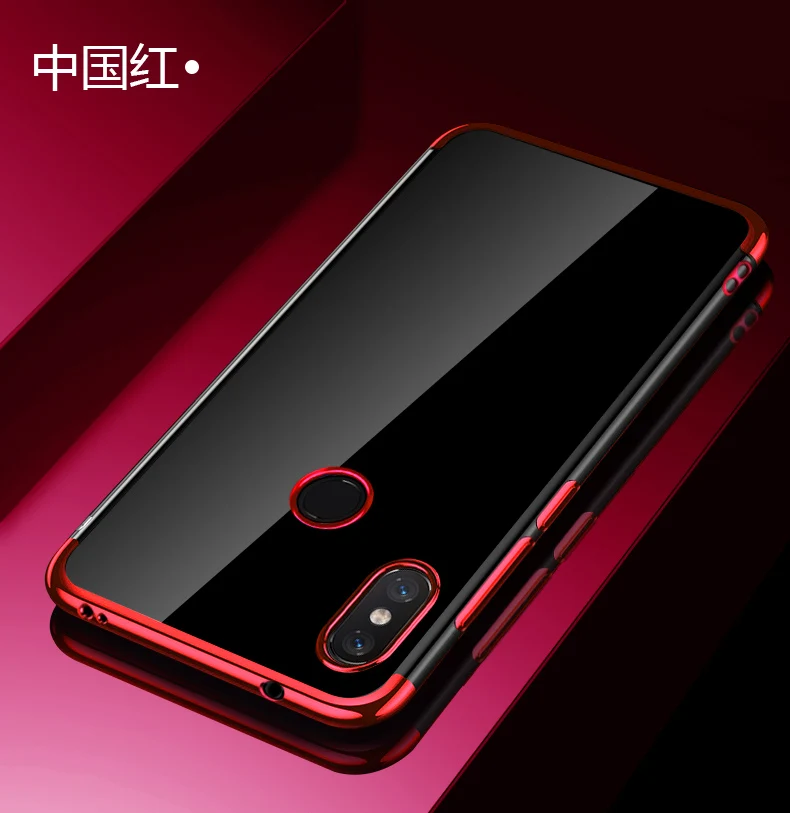 Чехол для Xiaomi Mi A2 Lite модный прозрачный мягкий силиконовый чехол с покрытием