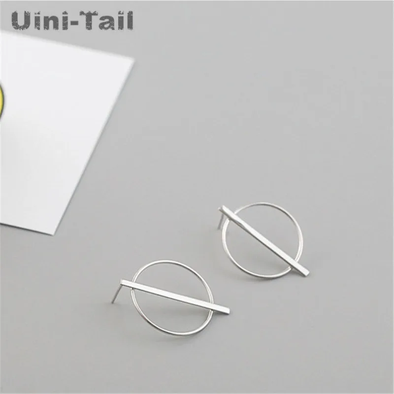 Uini-Tail хит продаж новые серьги из стерлингового серебра 925 пробы с вертикальным