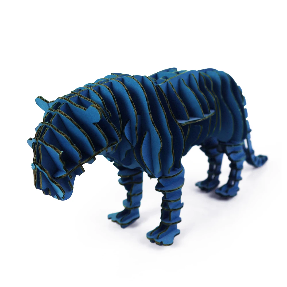 Тигр веселье 3D головоломка гофрированная бумага для поделок модельные наборы