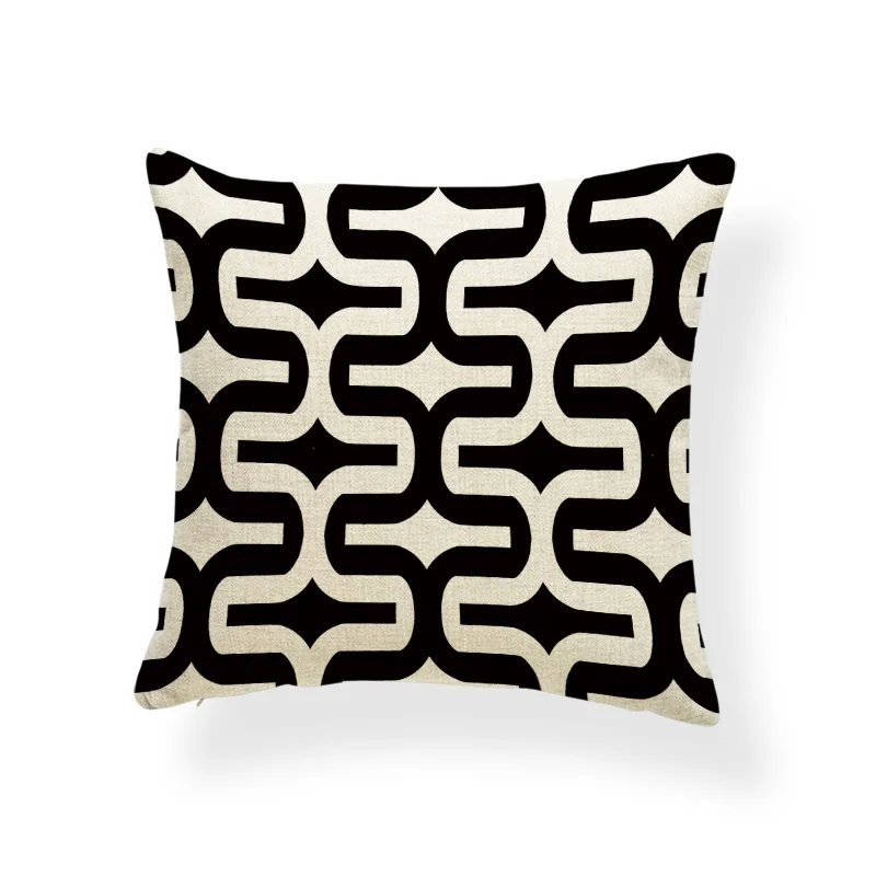 Роскошный набор подушек с геометрическим узором угловая Волнистая Полоса кривая