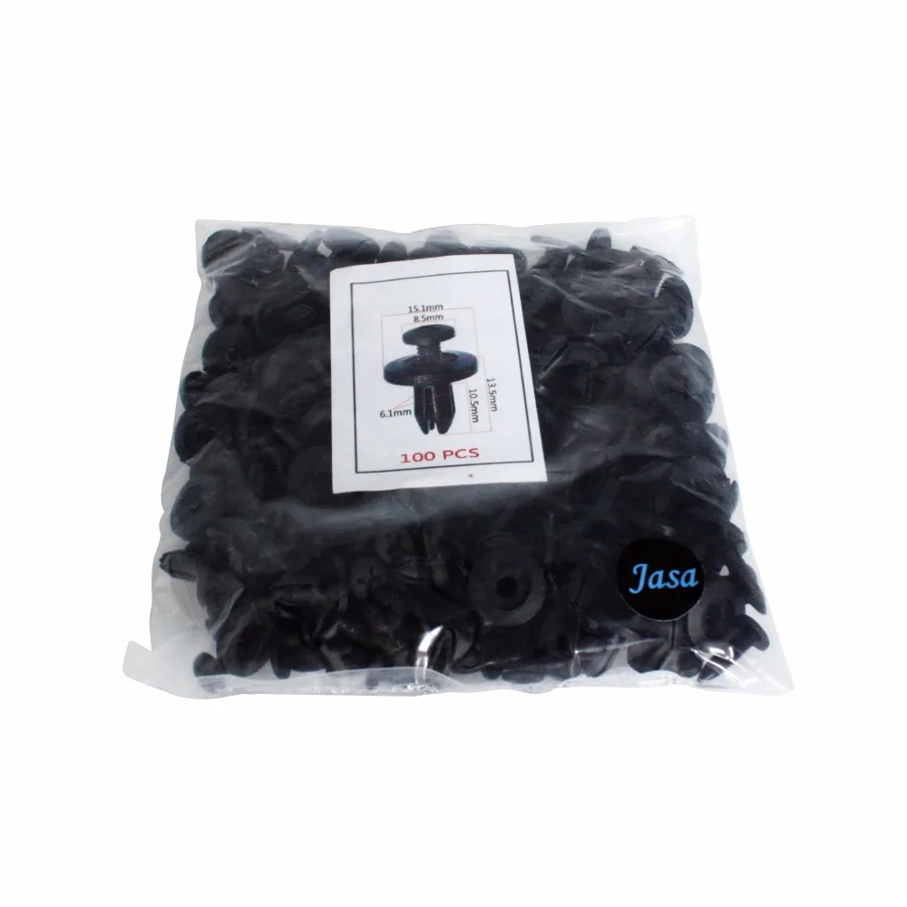 100 шт./лот диаметр отверстия 6 мм пластиковые нажимные крепления заклепки зажимы