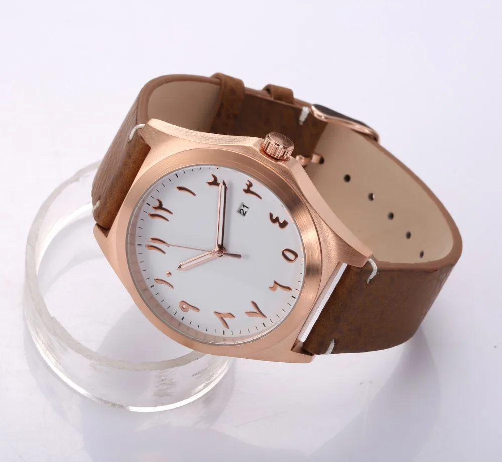 Япония движение Дата функция часы арабские цифры Montres Homme
