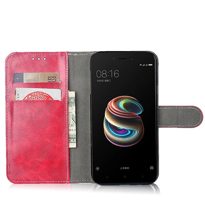 Чехол для Xiaomi Redmi Note 5A 5 Бумажник кожаный чехол флип защитный телефон Сумки Ретро