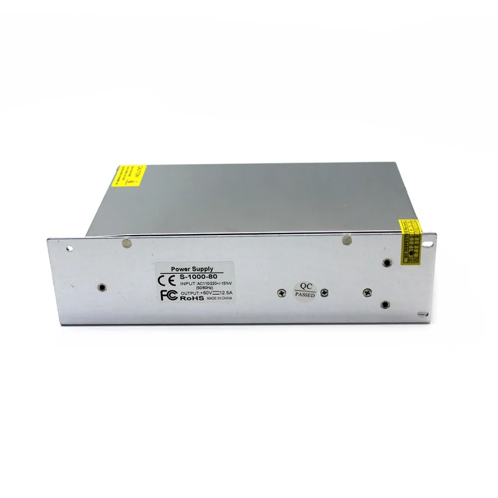 AC-DC 80V переключатель питания 12.5A адаптер AC110V 220V трансформатор DC80V 1000W драйвер