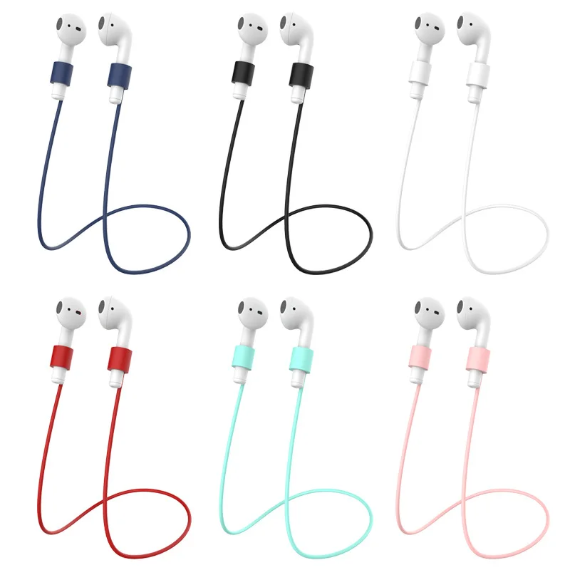 7 в 1 защитный силиконовый чехол для Apple Airpods 2 Чехол для зарядки с брелоком/ушками-крючками/штапами/коробкой для переноски