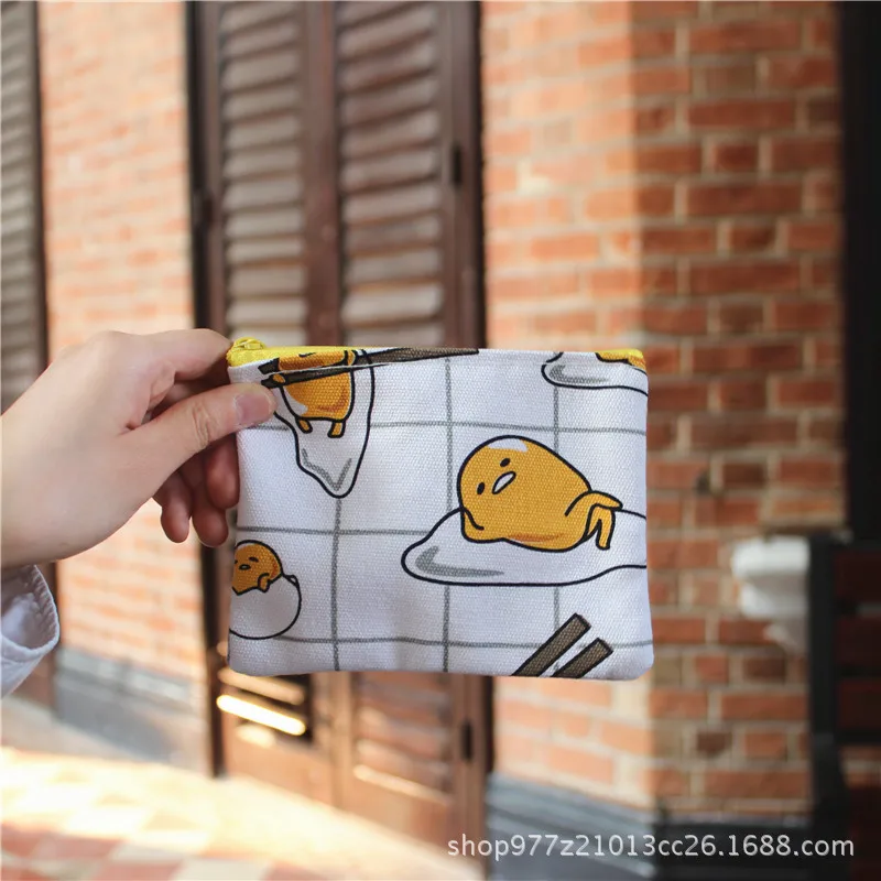 IVYYE 1 шт. Gudetama Аниме Холст Портмоне мультфильм мягкая сумка для монет кошелек для денег карта ключ хранения подарок