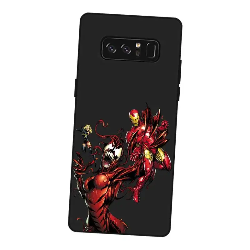 P101 Iron Man Cool Black Silicone Case Cover For Samsung Galaxy Note 3 4 5 8 9 10 Plus M10 M20 |