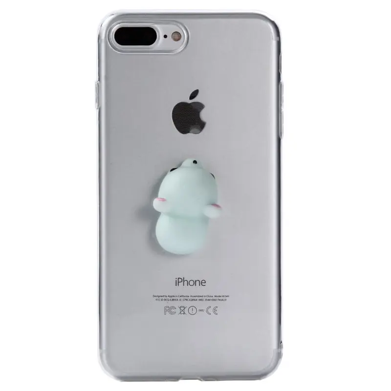 Мягкое чехол для iPhone 7 Plus покрытие 3D привлекательный мягкий силиконовый кошки из