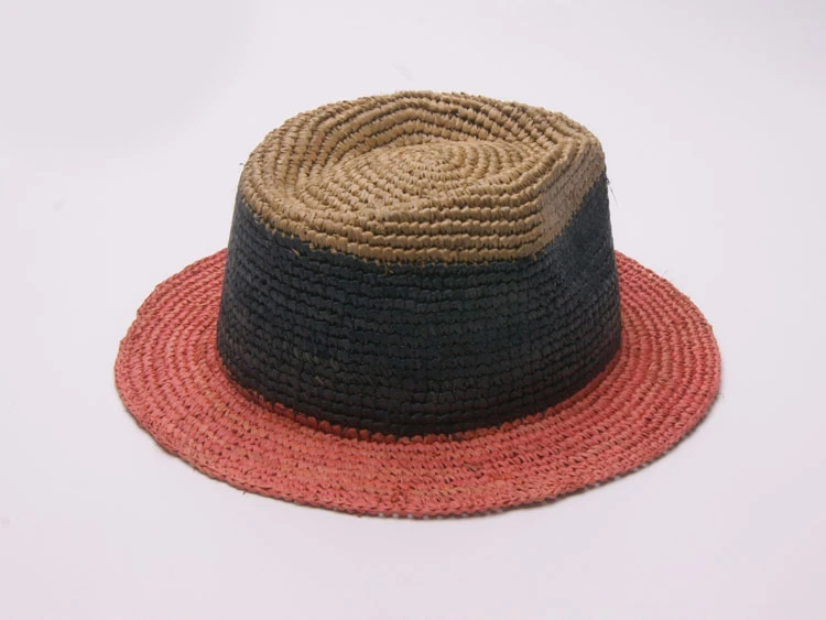 Мужская Летняя соломенная шляпа короткий край крючком Raffia Панама Джаз Шляпа Пляжная Солнцезащитная шляпа для женщин Chapeau Feminino Женская летняя шляпа A123