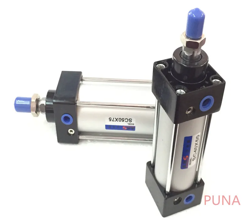 Пневматический воздушный цилиндр с отверстием 63 мм портом 3/8 дюйма ход 125