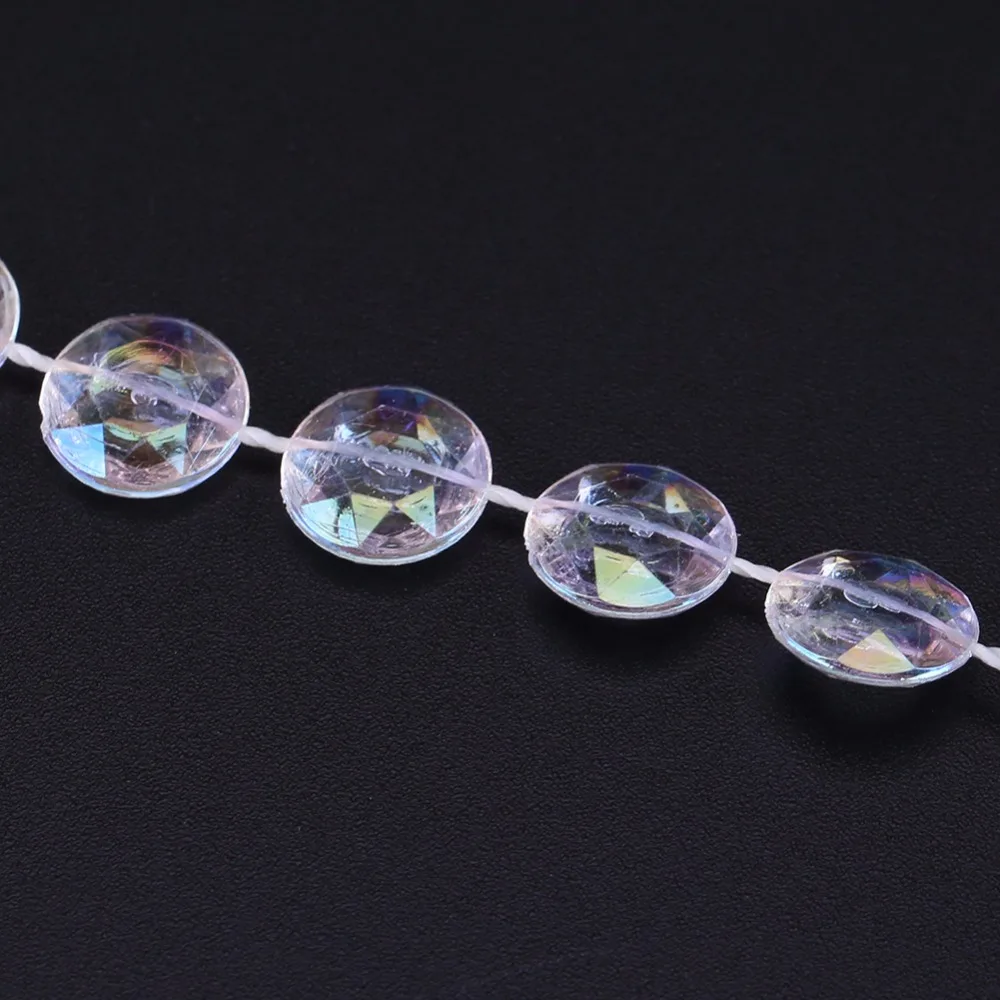 Акриловые хрустальные бусины 10 м в рулоне занавеска для свадьбы/дня рождения