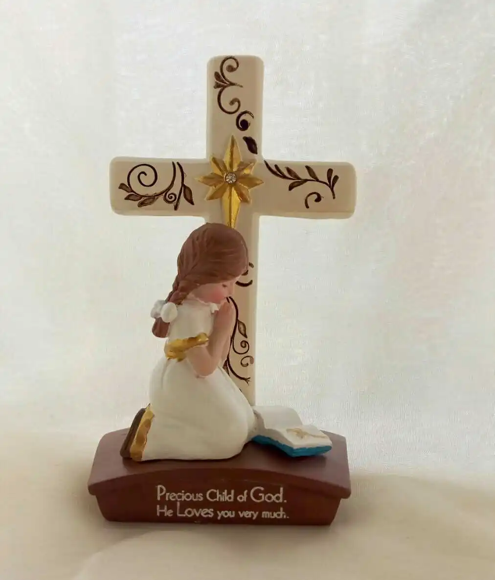 Иисус Христианский подарок крест ребенок Бог орнамент для девочки Творческий