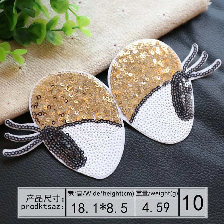 Мультяшные нашивки с надписью бантом мороженым блестками искусственными Милая