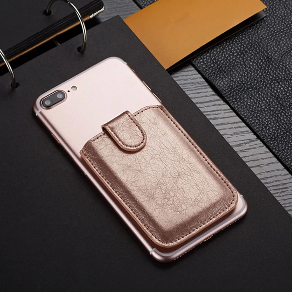 Модный клейкий Чехол бумажник унисекс держатель для карт Портативный задний