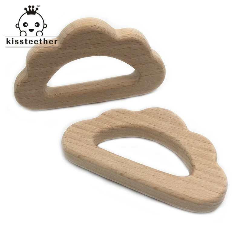 Органические деревянные облака из бука искусственное зубное кольцо деревянная