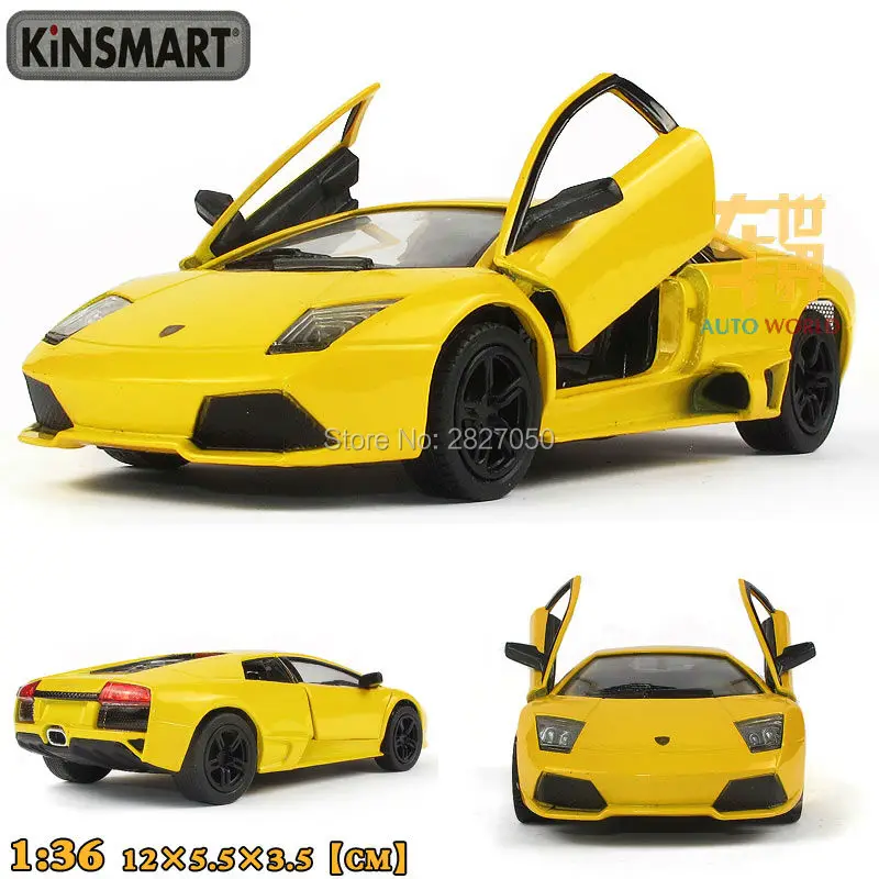 Спортивный автомобиль Kinsmart 1:32 LP640 модель из сплава 4 цвета игрушечный в подарок