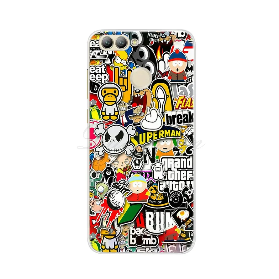 Phone Case For Huawei Nova 2 Silicone 3D Cartoon Cute Funda Soft Tpu Coque Cover Coupe 5.0' Shell |