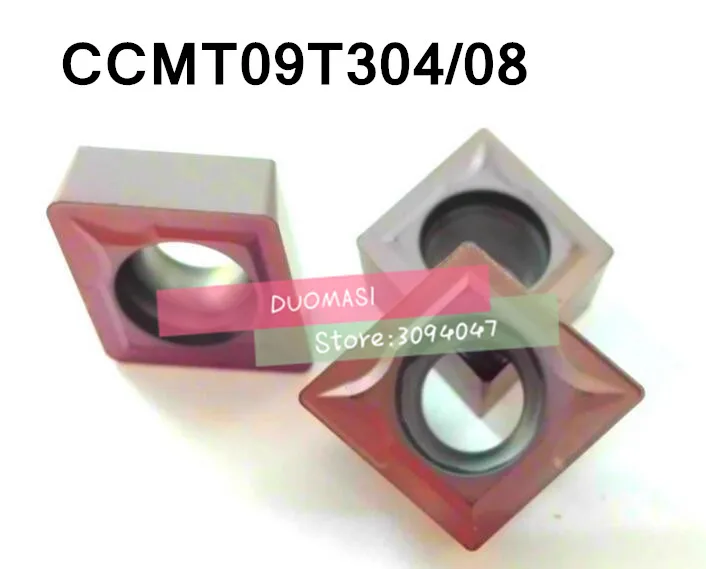 10pcs CCMT09T304/CCMT09T308 Carbide CNC inserts,CNC lathe tool,apply to stainless steel and steel processing for SCLCR/SCKCR