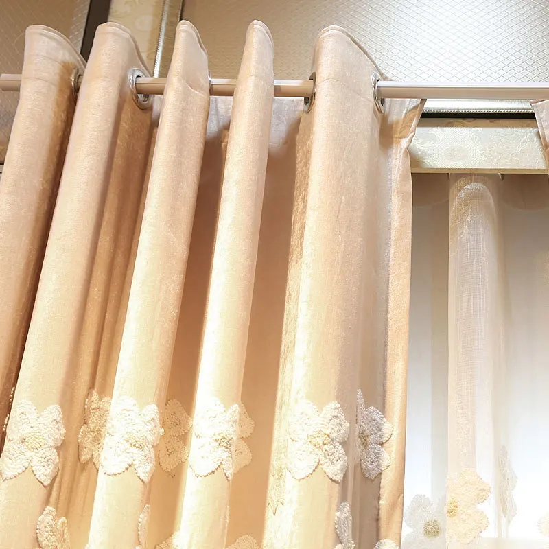 Бесплатная доставка высококлассная садовая гостиная затемненные вышитые синели