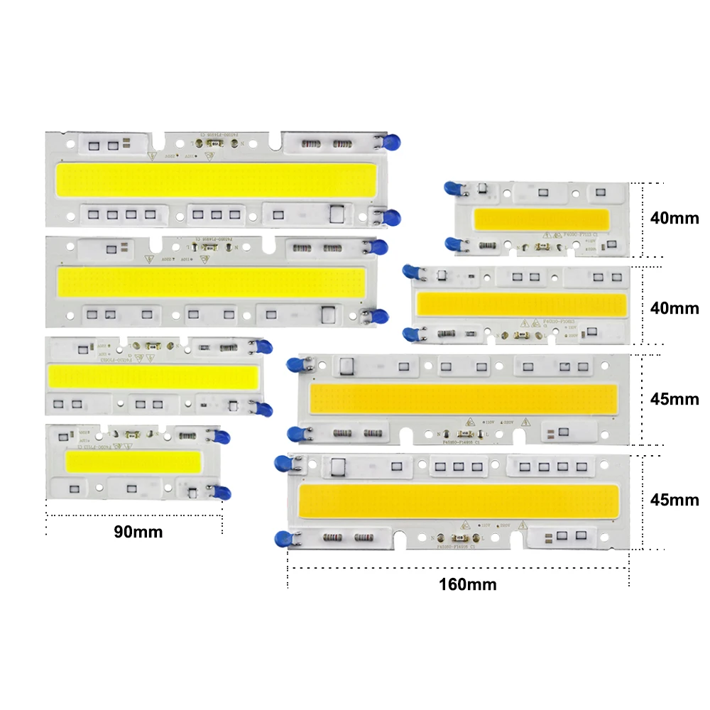 

LED Lamp 30W 50W 70W 100W COB Light Source AC 110V 220V Smart IC Chip for DIY Light Flood Light Spotlight Outdoor Lighting JQ