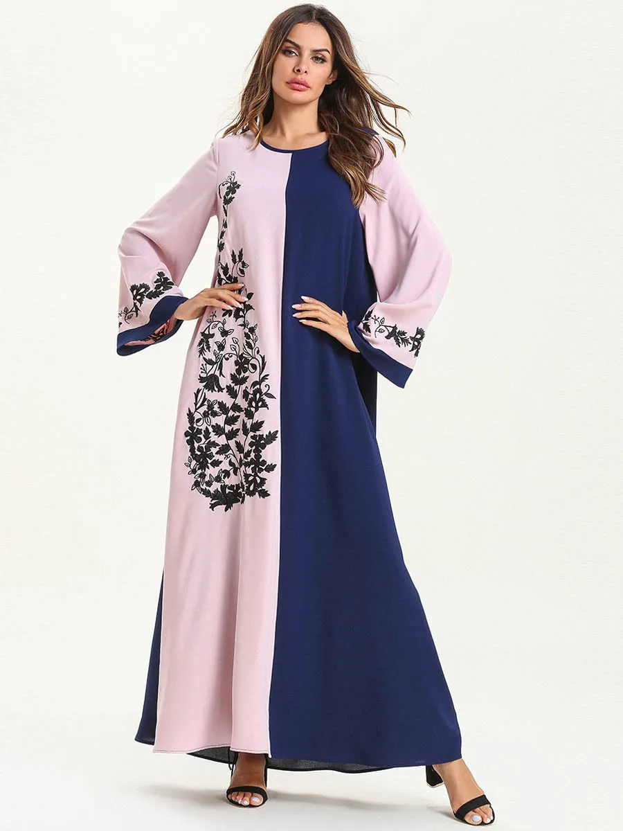 Мусульманское платье вечерние женские большие размеры abaya Дубай для лета Femme Robe