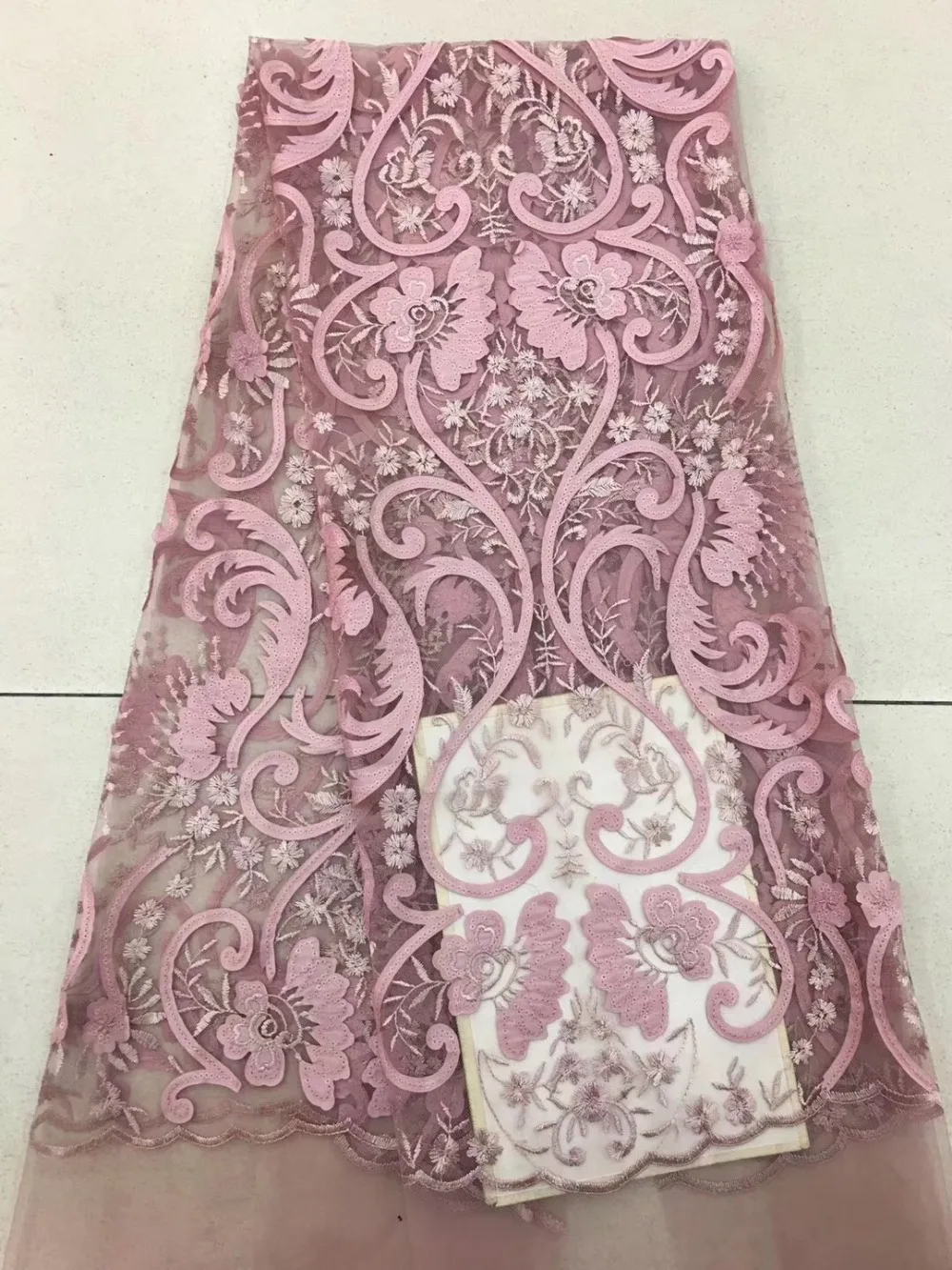 2018 новый дизайн французский сетки кружева со стразами в африканском стиле