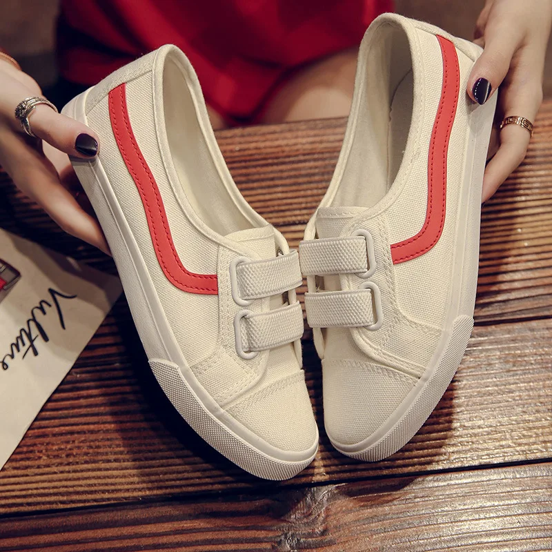 Повседневная обувь женские 2018 Новинка осени корейских студентов парусиновая