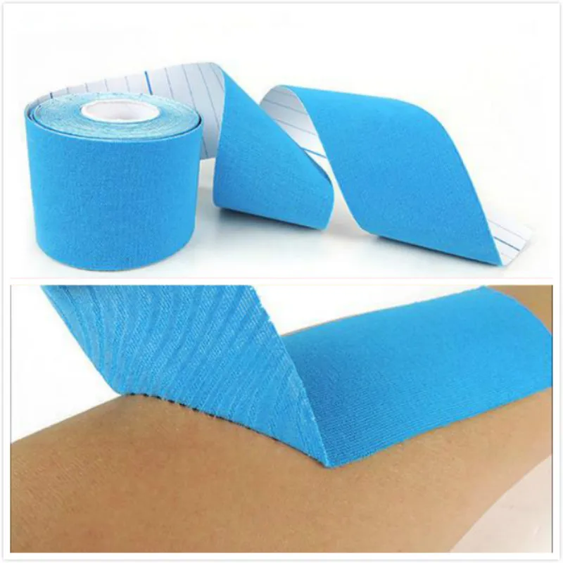 2 шт./лот Красочные 5 см х м Спортивная Кинезиология лента рулон Эластичный