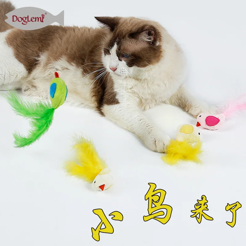 3 шт. в партии котенок Игрушки для котов птица Перо питомец Котенок Играть игрушка