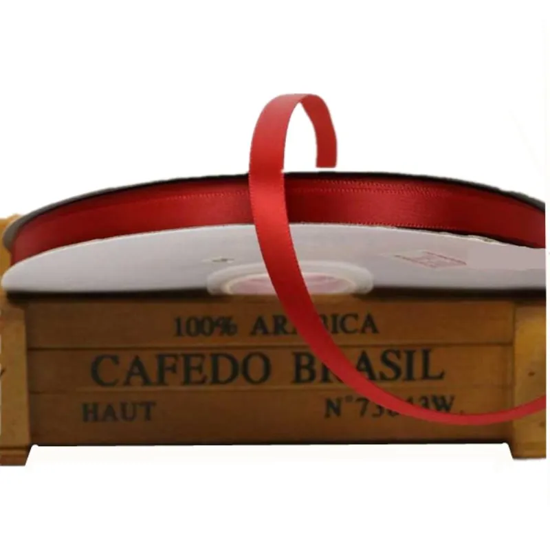 Высококачественная Двухсторонняя Атласная Лента 5 метров шириной 3/8 дюйма 10 мм на