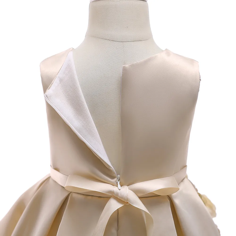 Girls dress Floral Baby Girl Princess Bridesmaid Pageant Gown Birthday Party Wedding Dress Dresses vestido menina | Детская одежда и