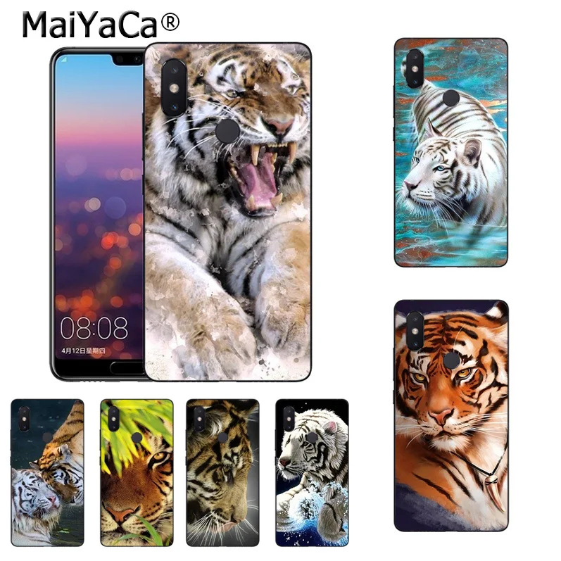 MaiYaCa angry tiger animal Cub новый роскошный модный Чехол для мобильного телефона xiaomi mi 8 se 6
