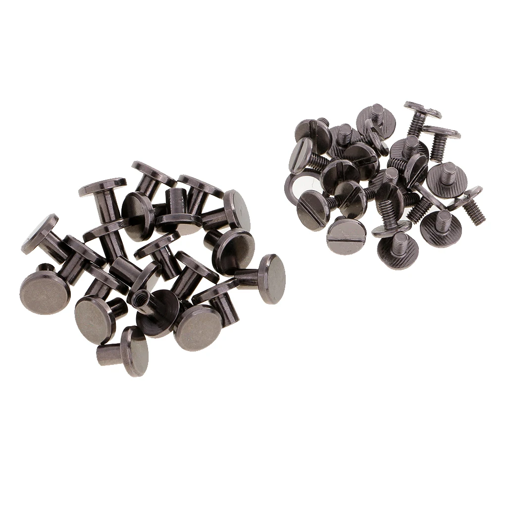 20 комплектов Круглые головки шпильки кожаные аксессуары для рукоделия заклепки