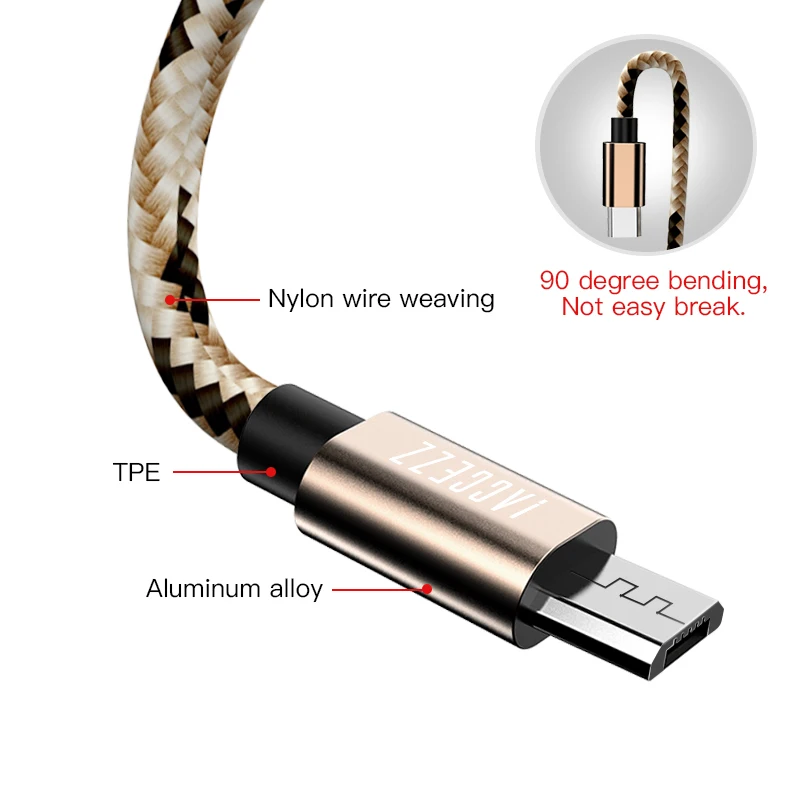 ! Кабель Micro USB ACCEZZ для Samsung S6 S7 Xiaomi Redmi Note 5 7 Pro LG Android быстрая зарядка кабели передачи