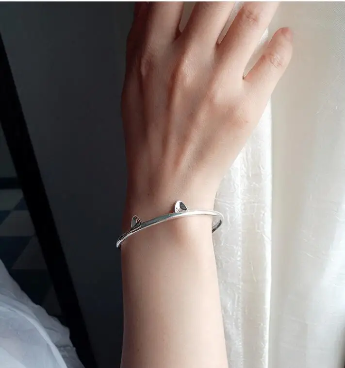 SMJEL новый женский браслет модный открытый Милая кошачья лапа манжеты браслеты