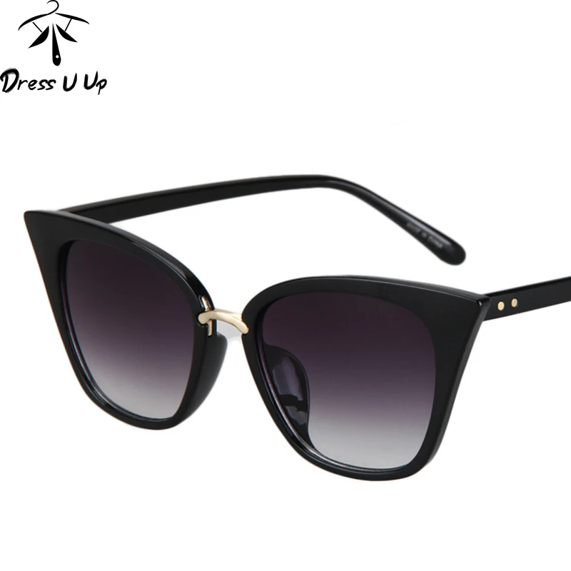 Солнцезащитные очки кошачий глаз женские в винтажном стиле|oculos de sol feminino|brand cat eye