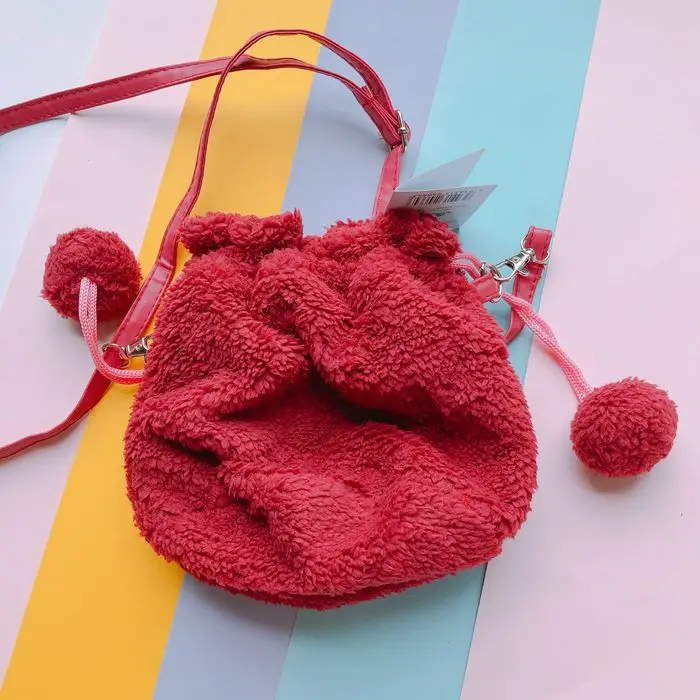 1 шт. милые плюшевые рюкзаки Lotso Kawaii детские плюшевые сумки клубника медведь одна Наплечная Сумка с мультяшным плюшем куклы