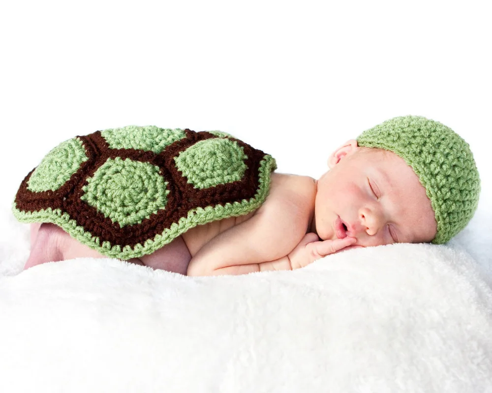 Вязание крючком детской одежды New baby фотосессии забавный новорожденный улитка