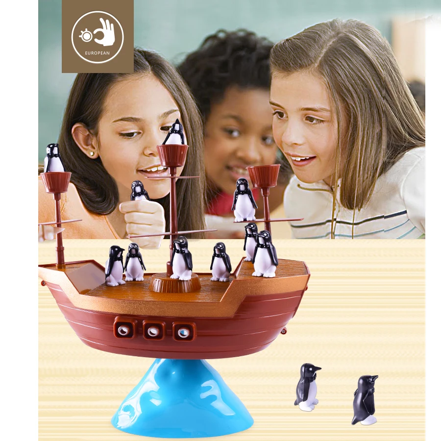 Креативная игра для балансировки пиратской лодки Интерактивная настольная с