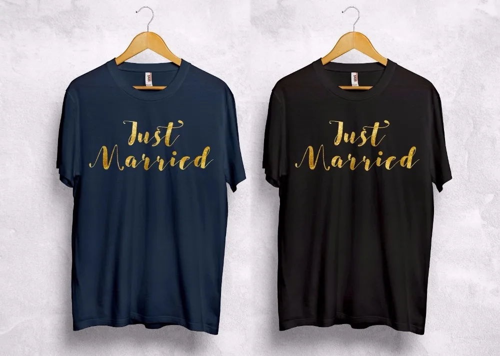 

100% хлопок, Оригинальная одежда, только что замужняя футболка, жену, мужу, любовь, подарок 2019, праздничный муж для медового месяца, идеи для рубашек