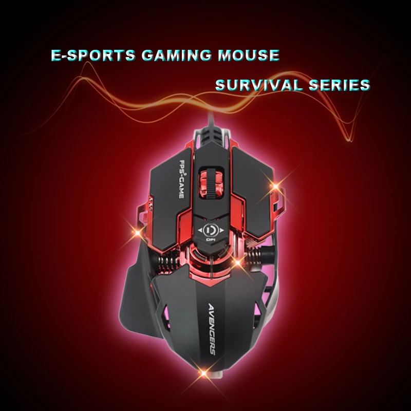 Usb Gaming Mouse Souris For Computer Laptop Maus Gamer Game Muis Wired Mice Filaire Ergonomic Rgb Myszka Raton Ordenador | Компьютеры и