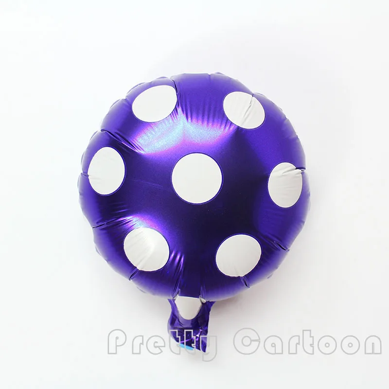 10inch 30pcs/lot round Polka Dot Balloons foil air-filled ballons for birthday wedding party decor globos inflatable balloon | Дом и сад