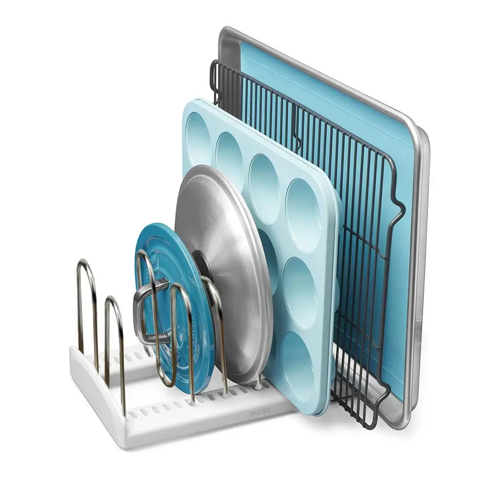 5 сеточная стойка для хранения крышек из нержавеющей стали регулируемая