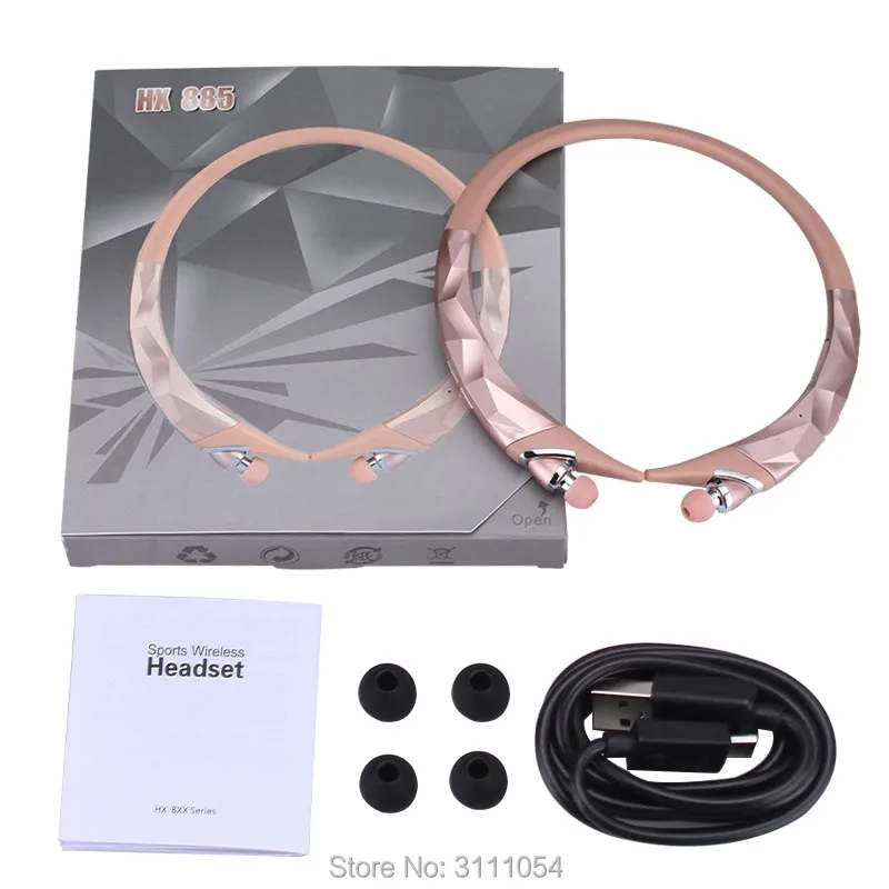 Новейшие беспроводные Bluetooth наушники HX885 4 1 спортивные стерео для бега вкладыши