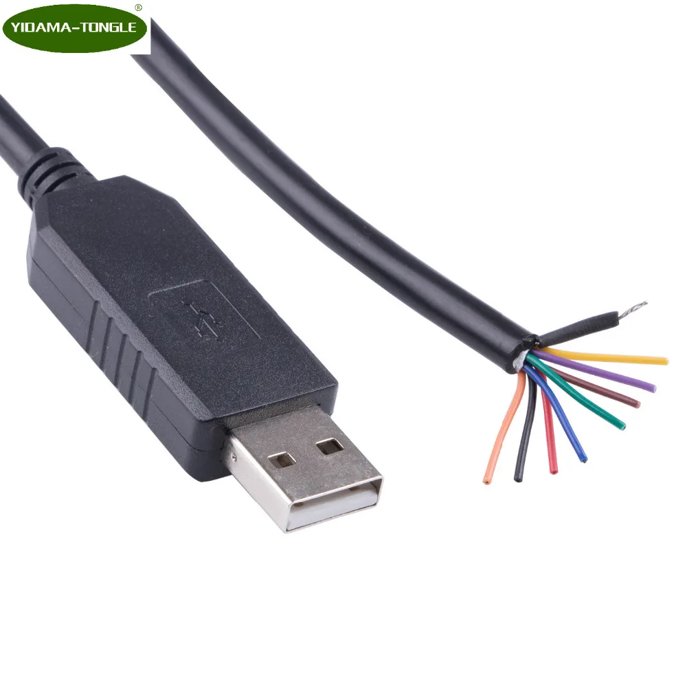 USB к RS232 Серия 9 проводов кабель Pinout FTDI чип драйвер порт связи Adpater конвертер с
