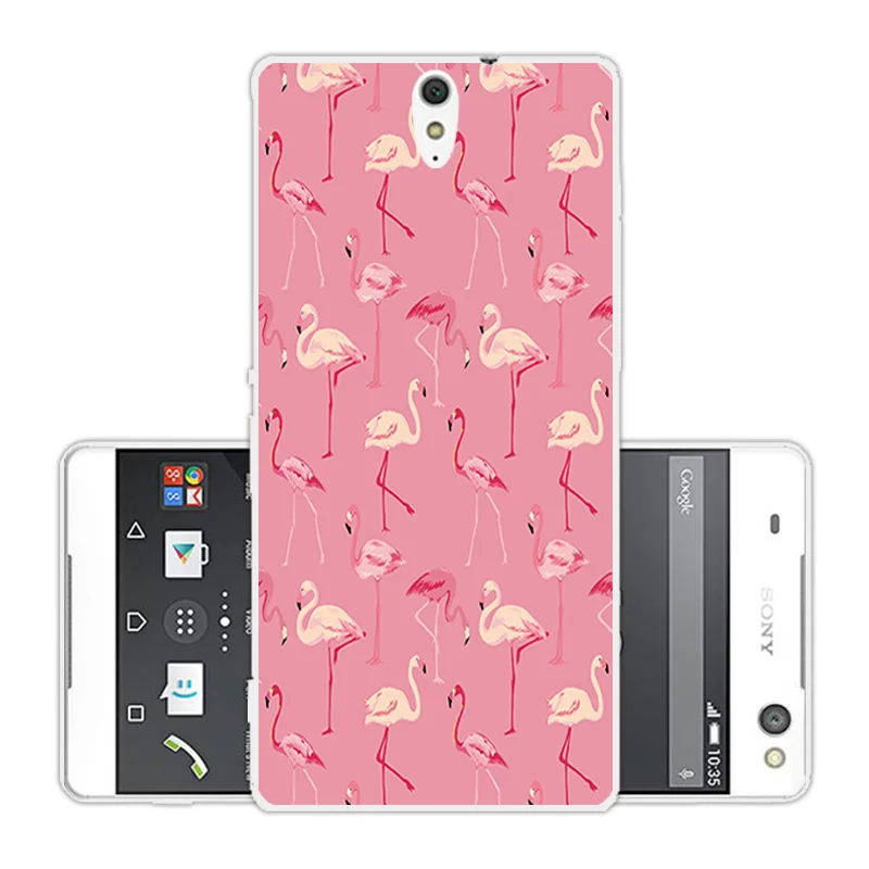 For Sony Xperia C5 Phone Cases Soft Silicone Pink Back Cover 6.0 inch Clear TPU for Ultra / Dual E5533 Coque |