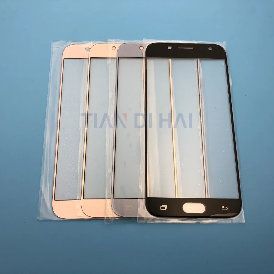 Передняя внешняя стеклянная крышка для объектива Замена для samsung Galaxy J5 J7 J3 J530 J530F J730F J330F ЖК-стекло и B-7000 инструменты для клея