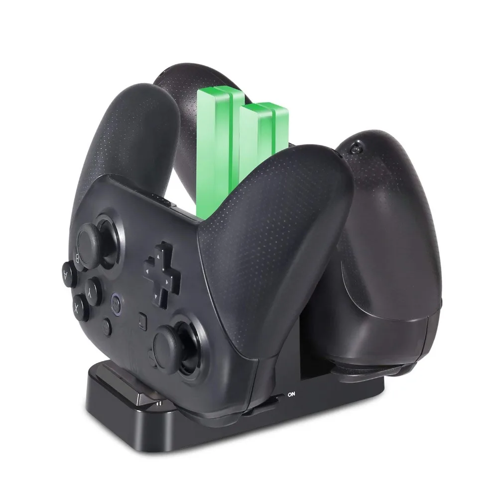Yoteen для nintendo Switch 4 Joy Con зарядное устройство 6 в 1 usb зарядная док станция Подставка 2