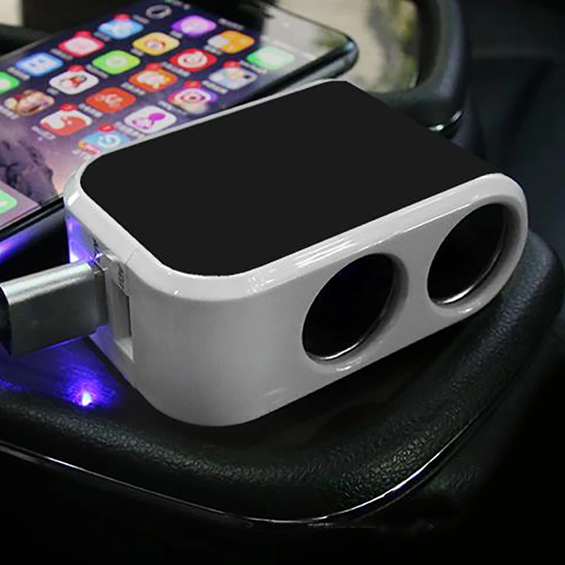 Адаптер для зарядного устройства с двумя USB портами автомобильное зарядное